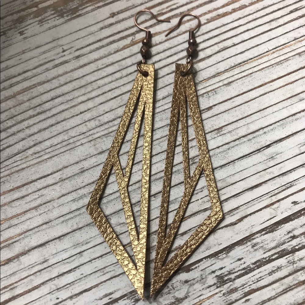 Golden Geo Hidden Grace Earrings